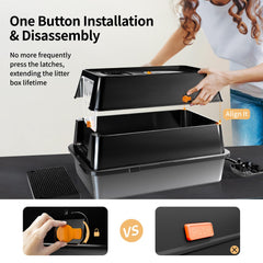 Inside view of Eosarcu XL with closed lid demonstrates privacy and reduced tracking