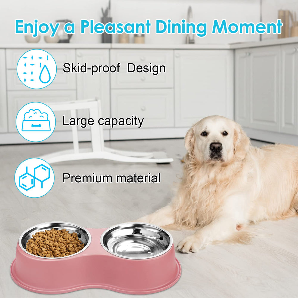 EpetsLove dishwasher-safe stainless bowls simplify post-meal cleanup.