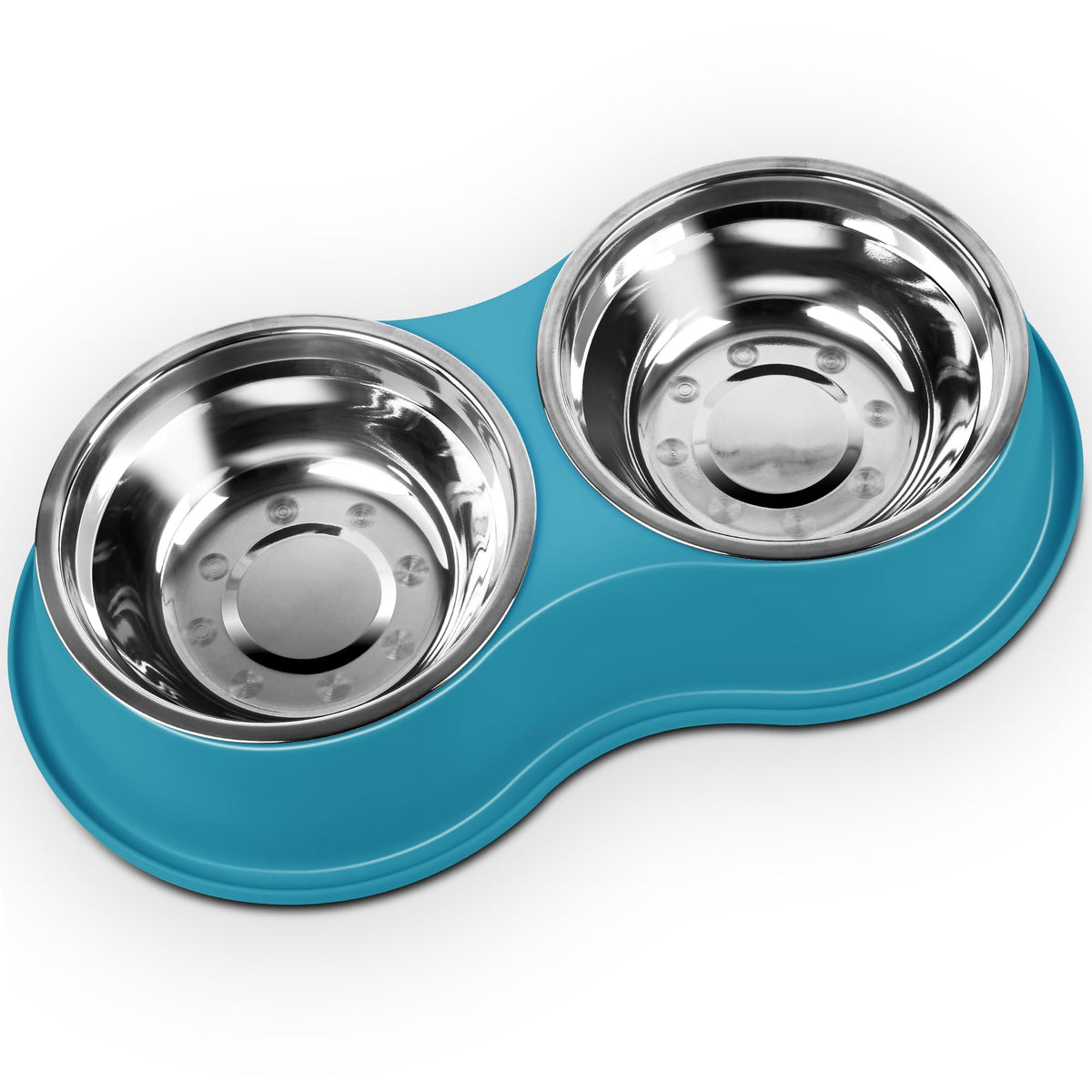 EpetsLove dog bowls large set with dual bowls for food and water