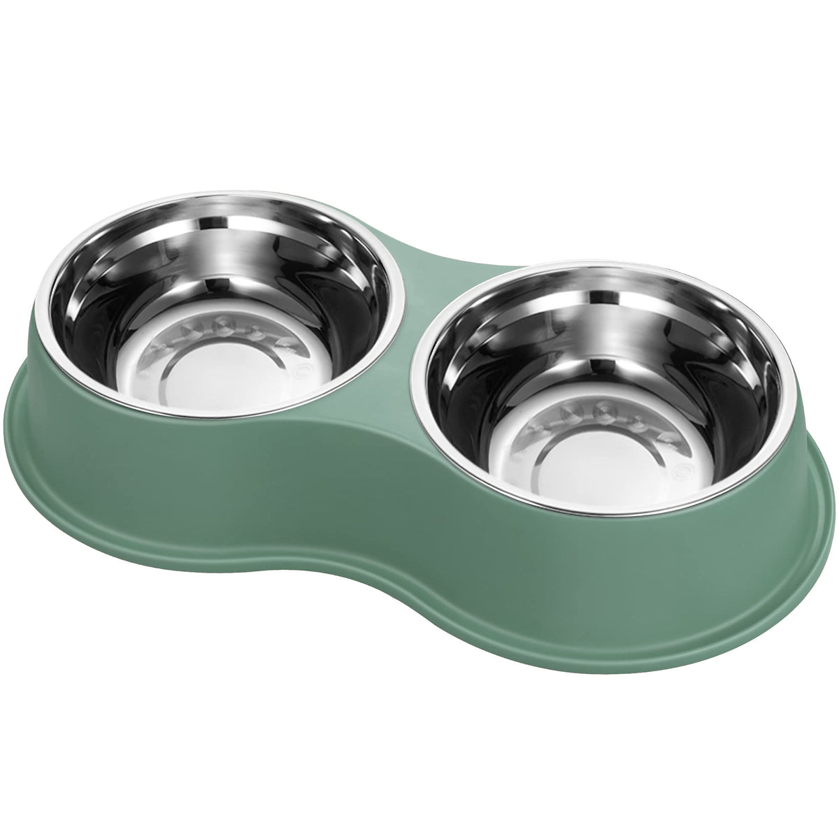 EpetsLove double dog bowls show two bowls in a single set for convenient feeding.