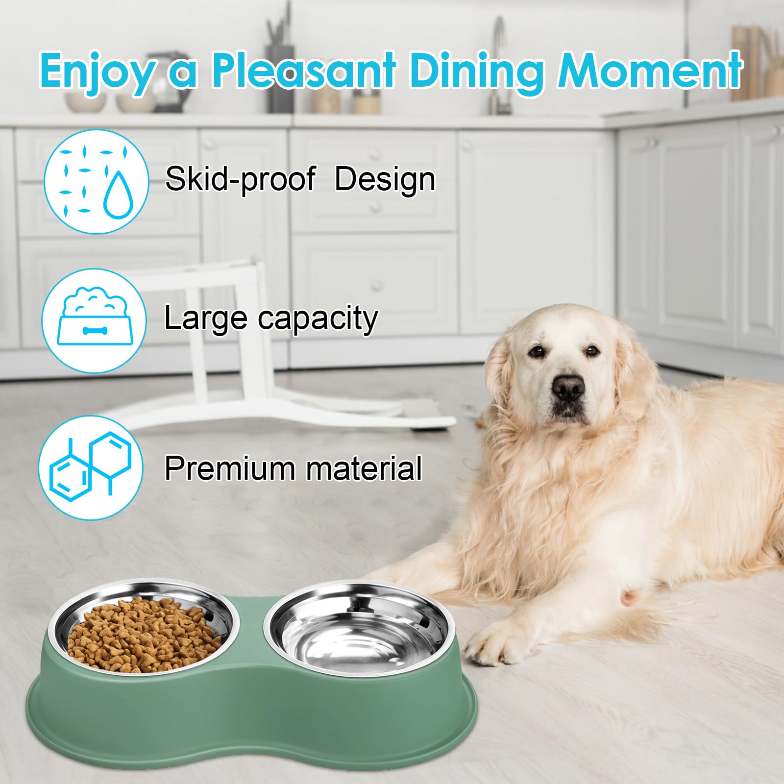 EpetsLove 30oz capacity suits shared meals for multiple pets.