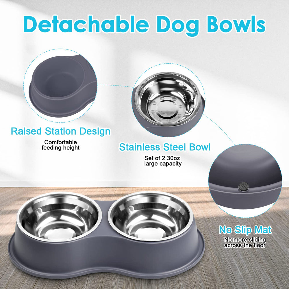 EpetsLove non-slip resin mat keeps bowls steady and protects floors