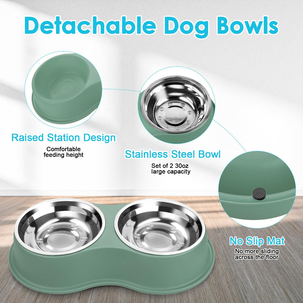 EpetsLove non-slip resin station prevents sliding during meals.