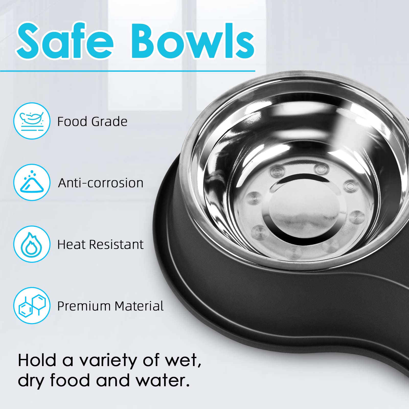 EpetsLove raised feeding height reduces neck strain for comfortable dining