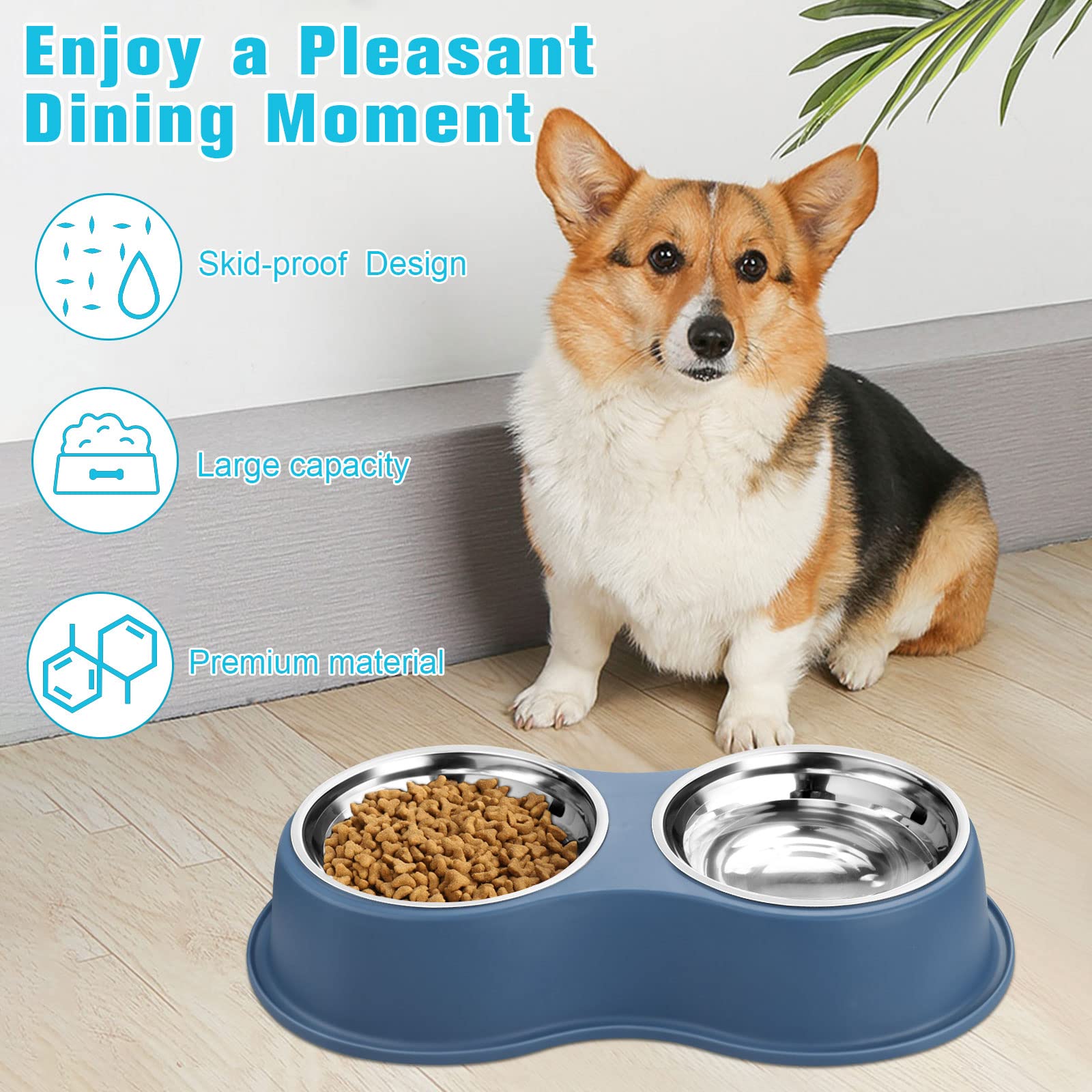 EpetsLove raised feeding stand provides comfortable height for easier eating.