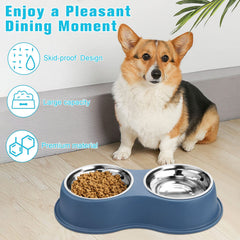 EpetsLove raised feeding stand provides comfortable height for easier eating.