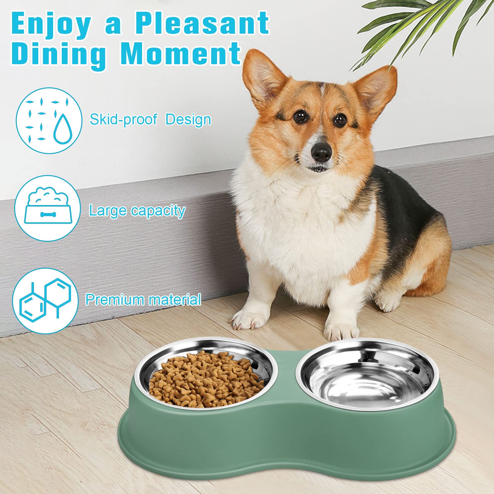 EpetsLove raised feeding stand provides comfortable height for pets.