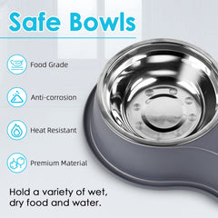 EpetsLove raised feeding stand promotes comfortable posture during meals
