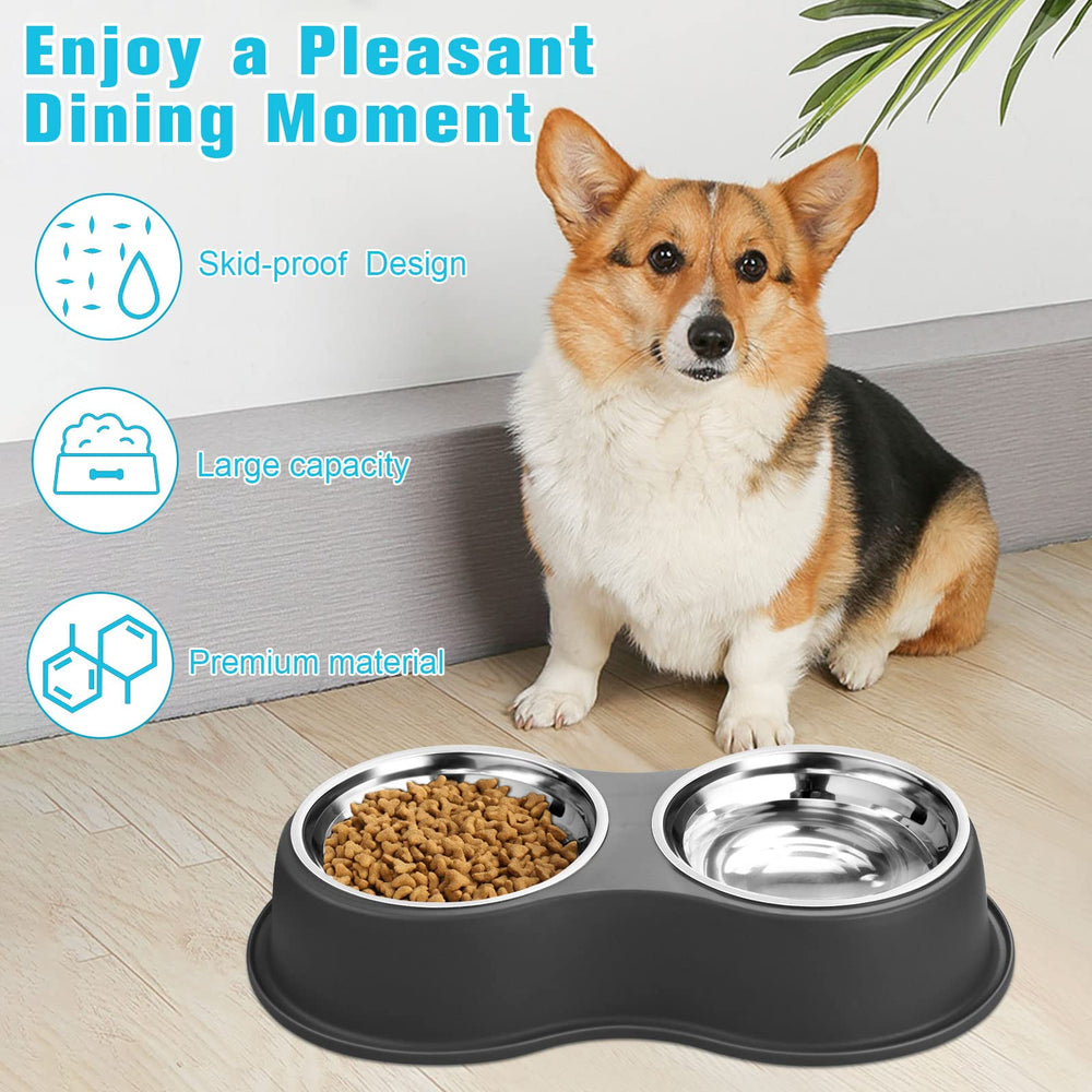 EpetsLove removable stainless steel bowls are easy to clean and refill.