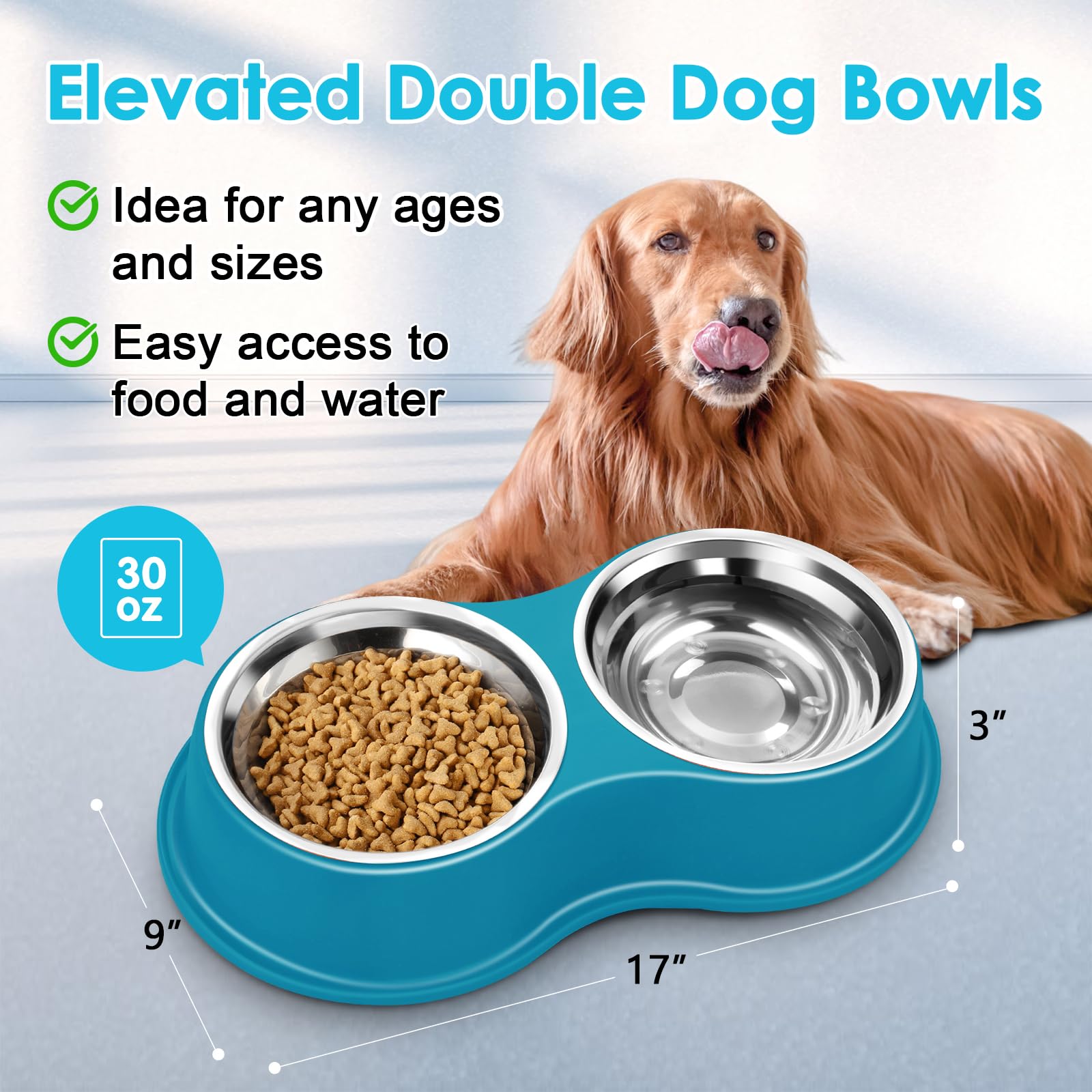 EpetsLove stainless steel bowls close-up showing durable material