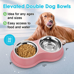 EpetsLove stainless steel bowls removable for easy cleaning and long-lasting use.