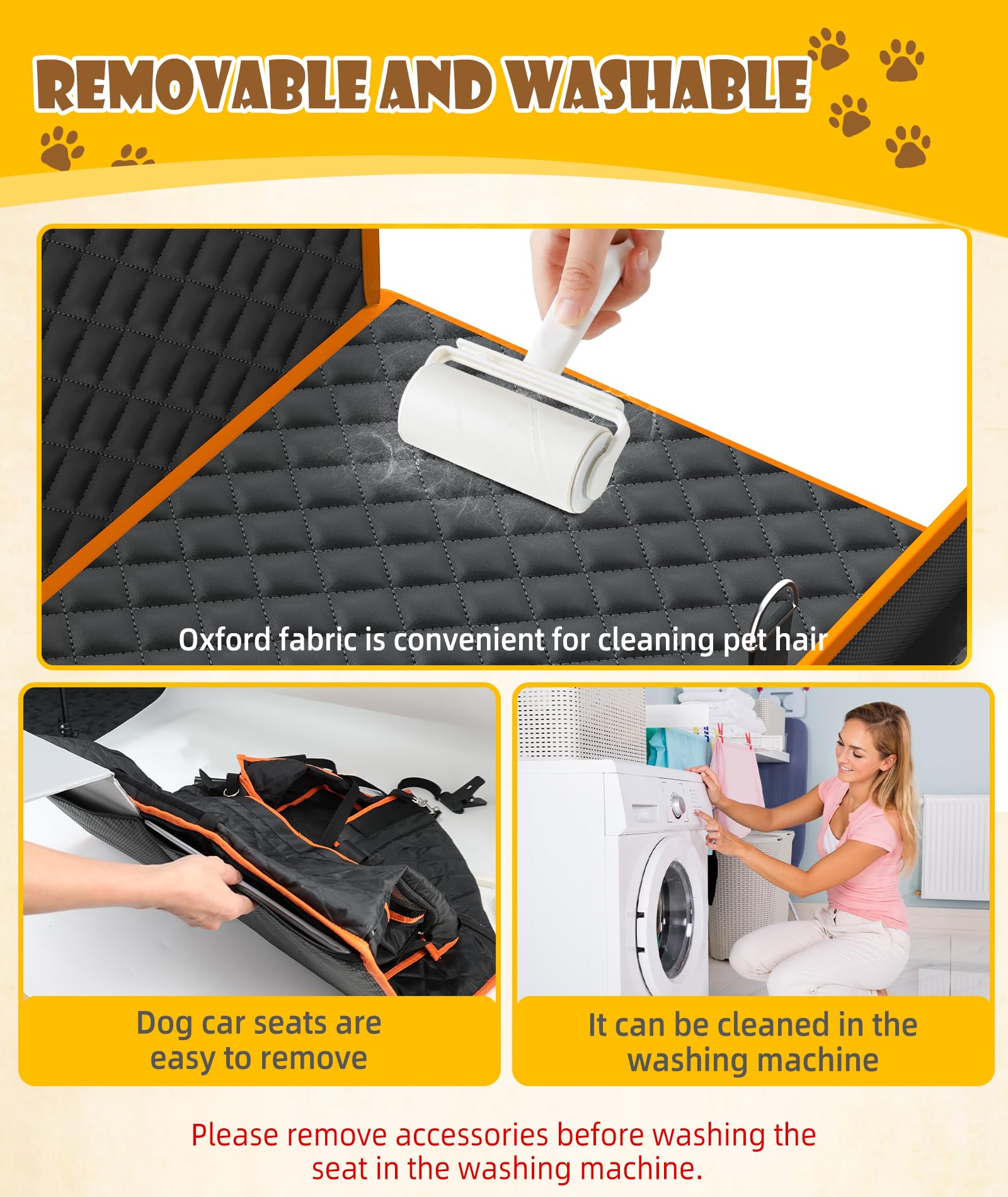 EPN dog car seat foldable-portable: easy to install, carry, and store between trips.