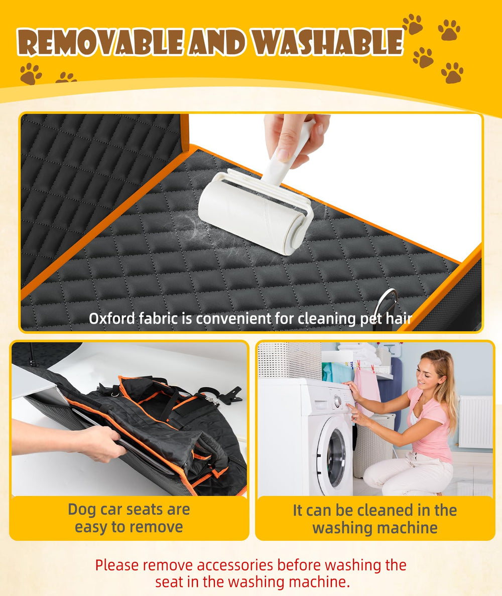 EPN dog car seat foldable-portable: easy to install, carry, and store between trips.