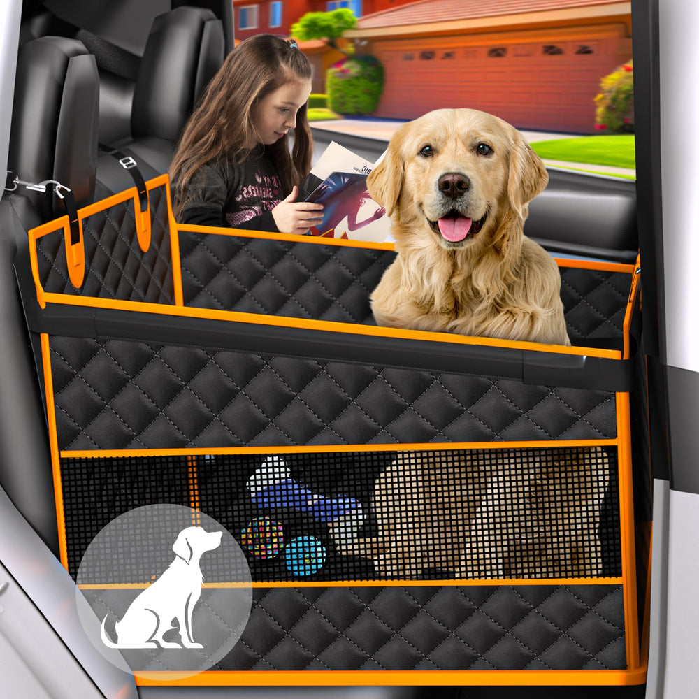 EPN dog car seat large-dogs-foldable: spacious, portable protection for road-tripping dogs.