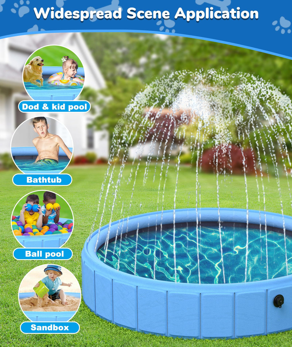 EPN pool doubles as sprinkler fountain for refreshing play