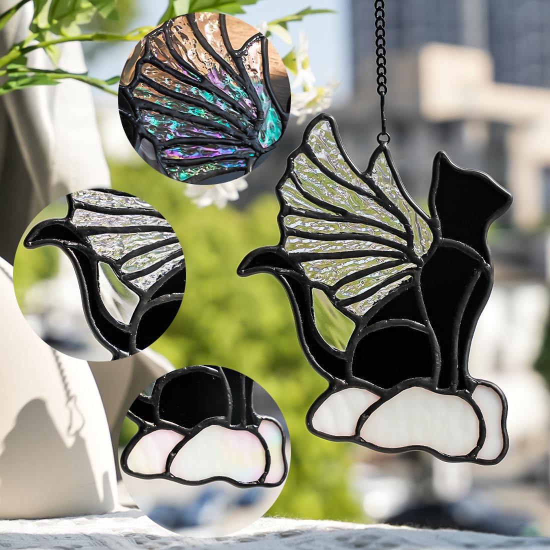 EPOGIFTS handmade stained-glass craft shows artisan detail.