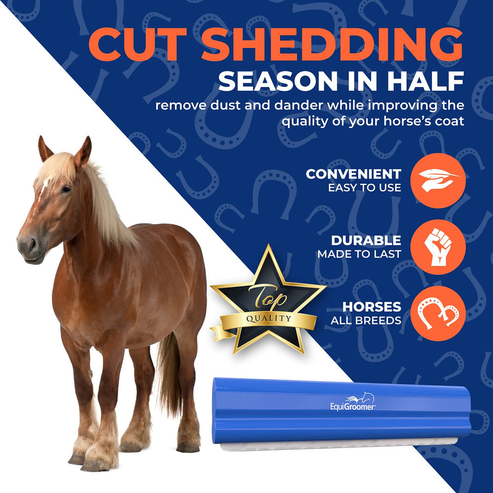 EquiGroomer deshedding brush on dog coat versatile grooming