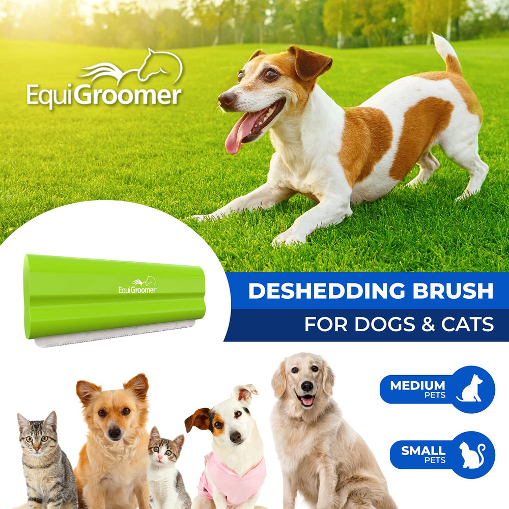 EquiGroomer EasyGroomer deshedding brush closeup blades for safe, effective fur removal
