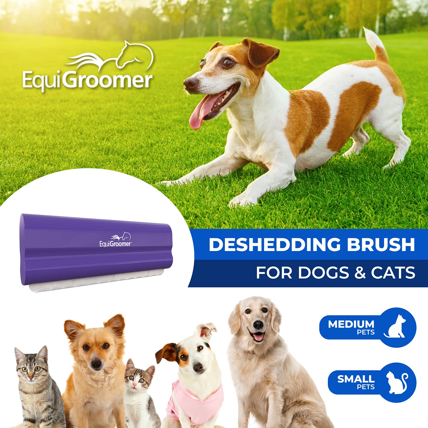 EquiGroomer EasyGroomer cepillo para pelo largo en perros y gatos
