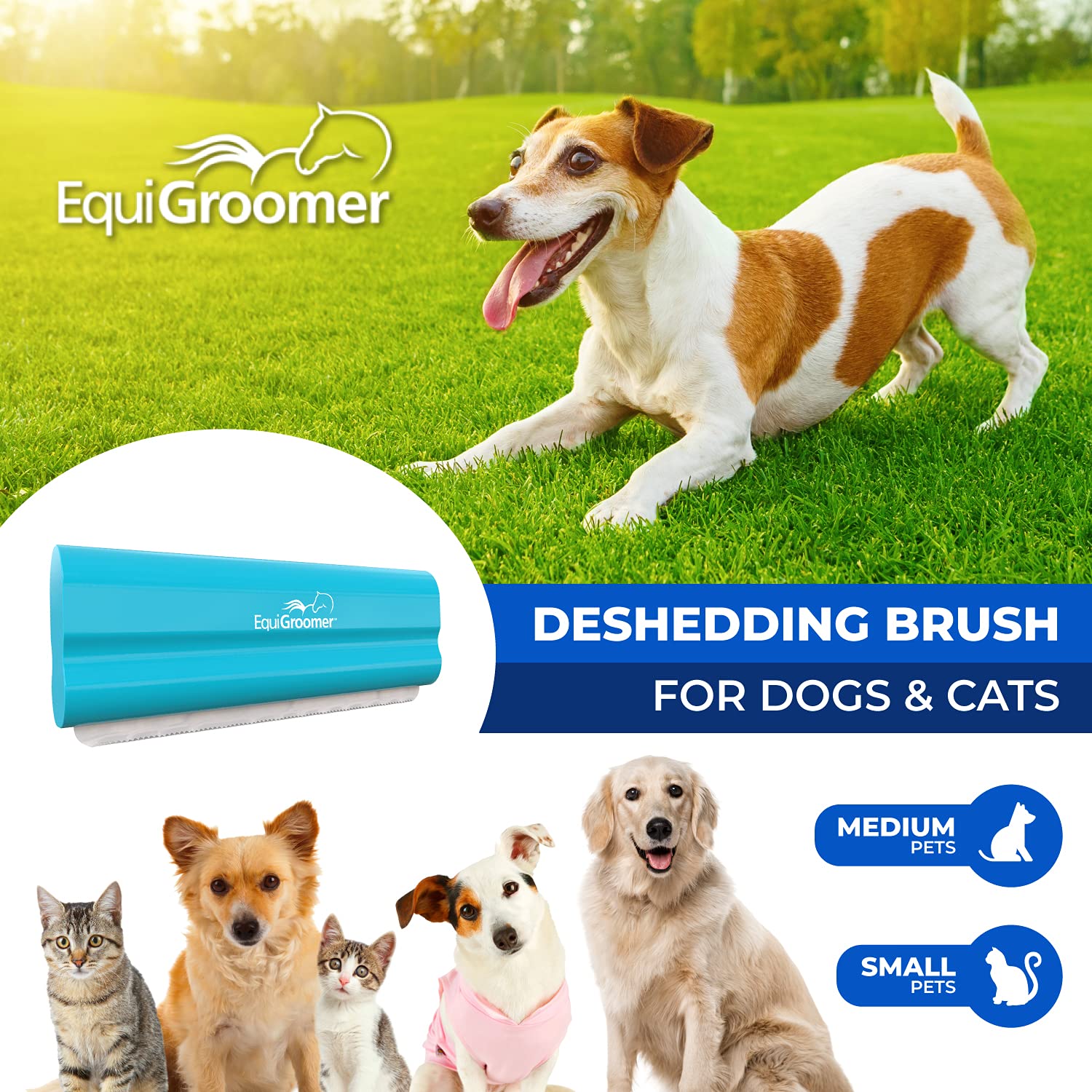 EquiGroomer EasyGroomer ergonomic handle enables secure, fatigue-free grooming sessions.