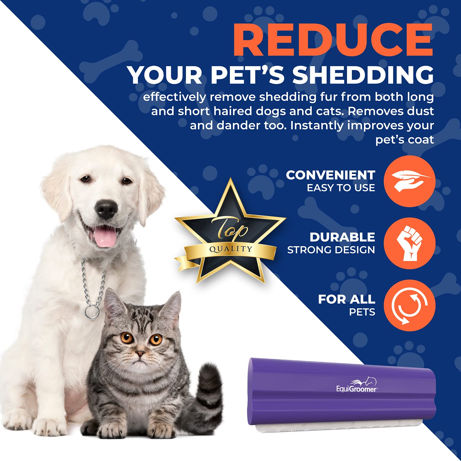 EquiGroomer EasyGroomer mango ergonómico y antideslizante para grooming cómodo