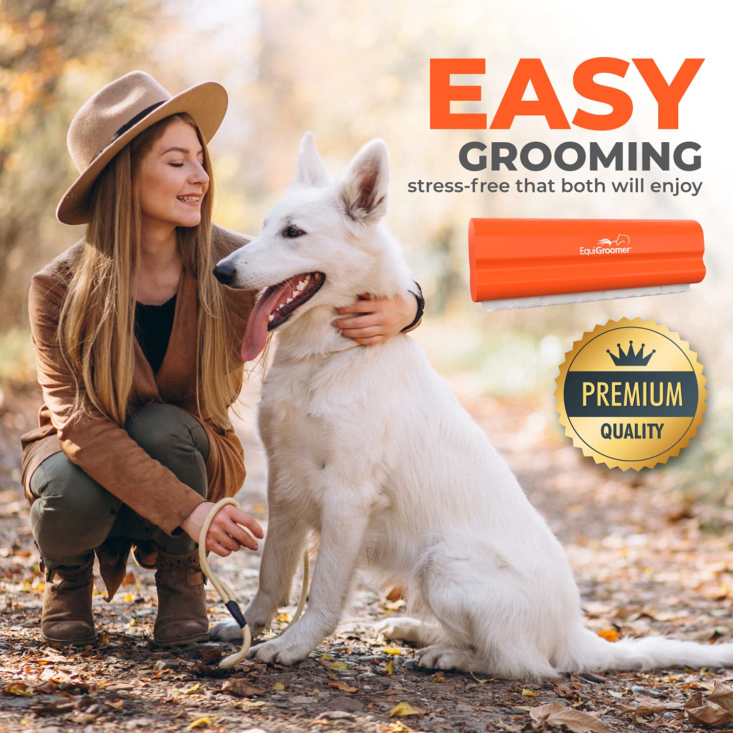 EquiGroomer EasyGroomer supports seasonal shedding with regular grooming routine