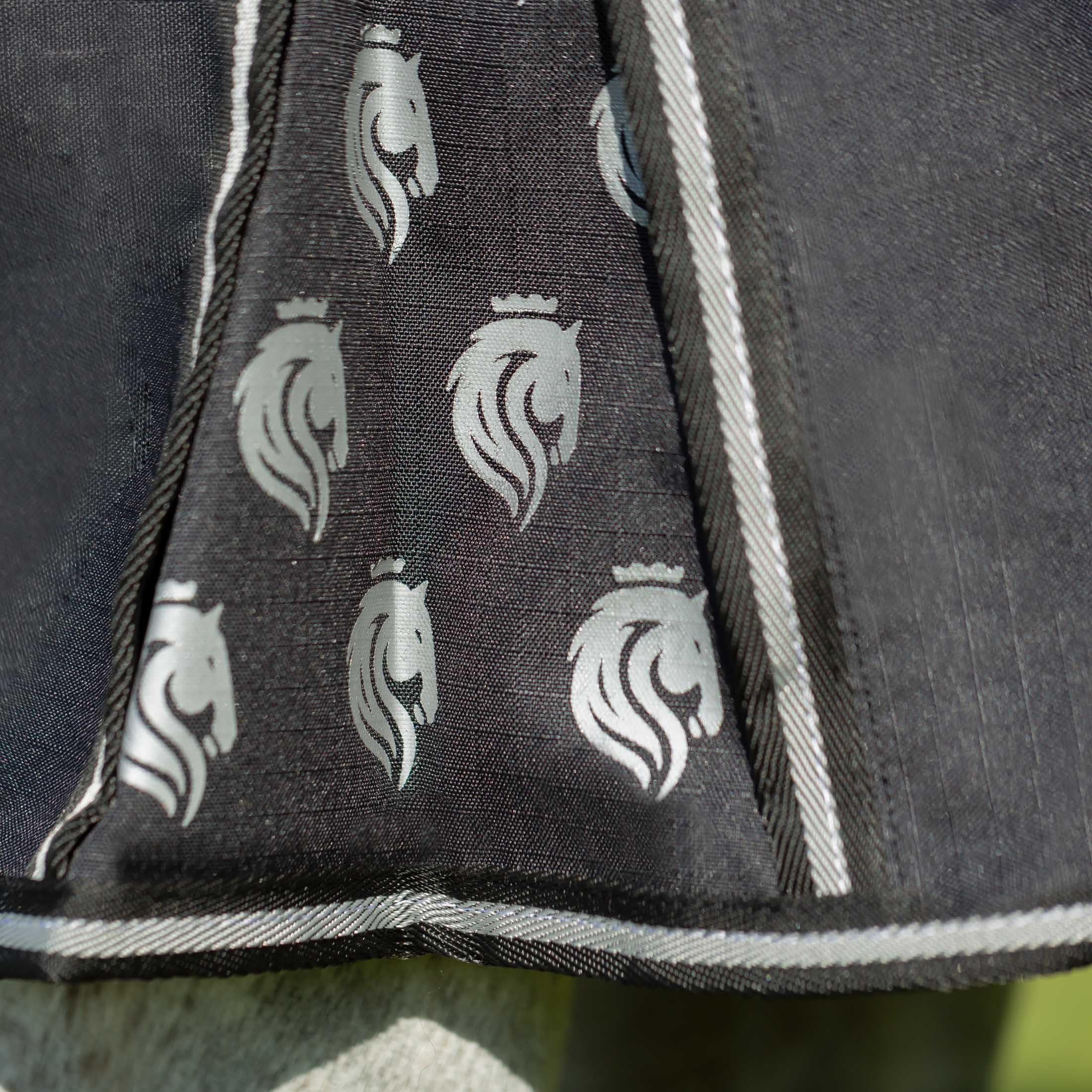 Equinavia Norse No Fill Rain Blanket fabric closeup highlights 600D waterproof texture.