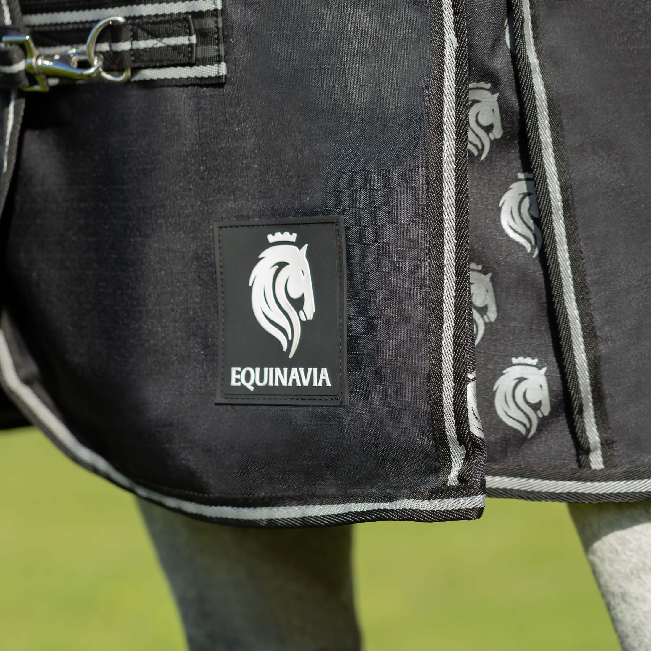 Equinavia Norse No Fill Rain Blanket nylon leg straps provide extra security.