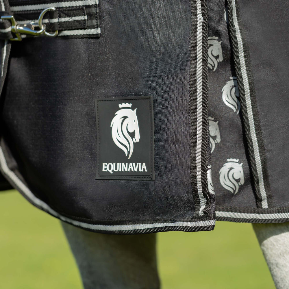 Equinavia Norse No Fill Rain Blanket nylon leg straps provide extra security.