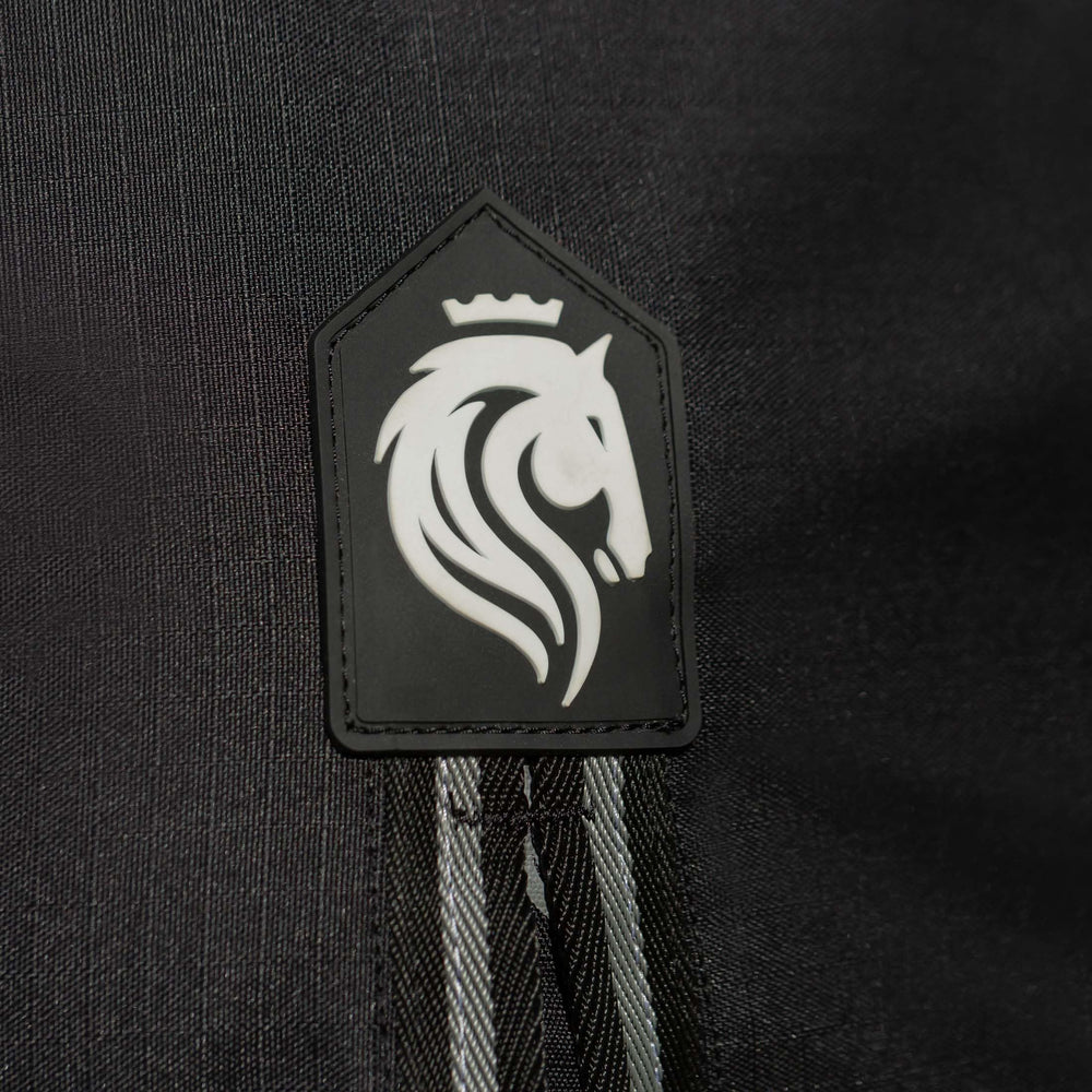 Equinavia Norse No Fill Rain Blanket tail cord adds adjustable tail protection.