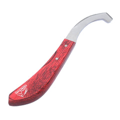 Equine Care bot knife ergonomic handle aids comfortable, controlled grooming sessions.