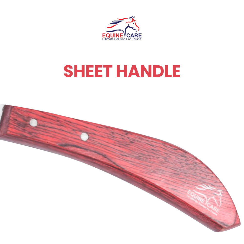 Equine Care bot knife stainless-steel-construction ensures durability and rust resistance.