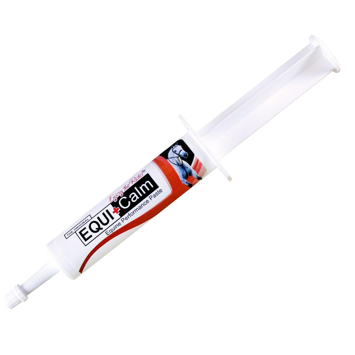Equine Healthcare Equi Calm Paste tube ready for oral dosing during performance