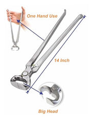 Equinez Tools 14-Inch hoof nipper dull finish reduces glare during outdoor trimming