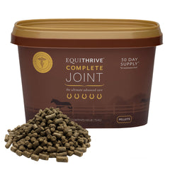 Equithrive Complete Joint Pellets product view for horses promoting joint support.