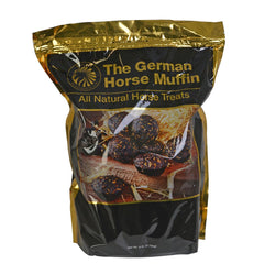 Equus Magnificus German Horse Muffins in a resealable pouch offering convenient storage and flavorful aroma.