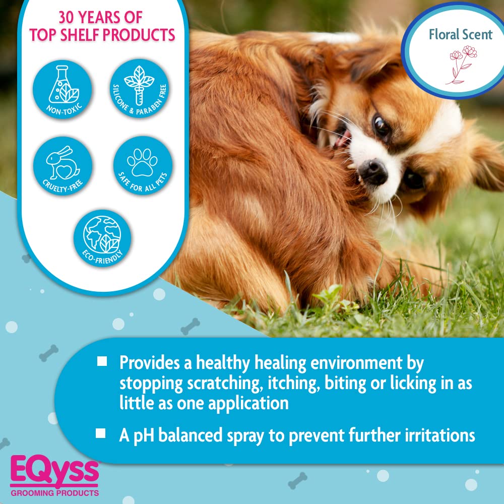Eqyss Micro-Tek after-bath usage shows leave-on protection and scent.