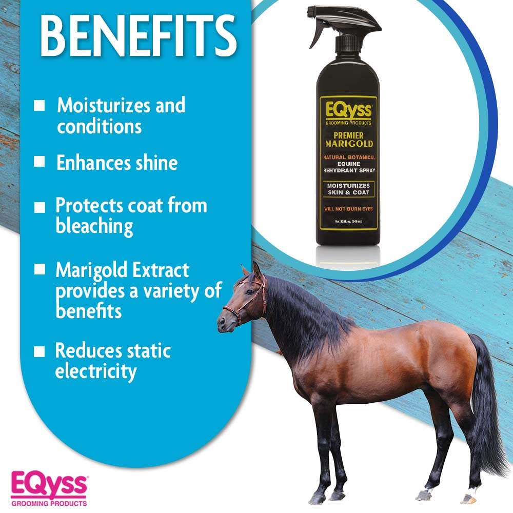 Eqyss Premier Marigold improves mane detangling and manageability