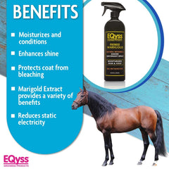 Eqyss Premier Marigold improves mane detangling and manageability