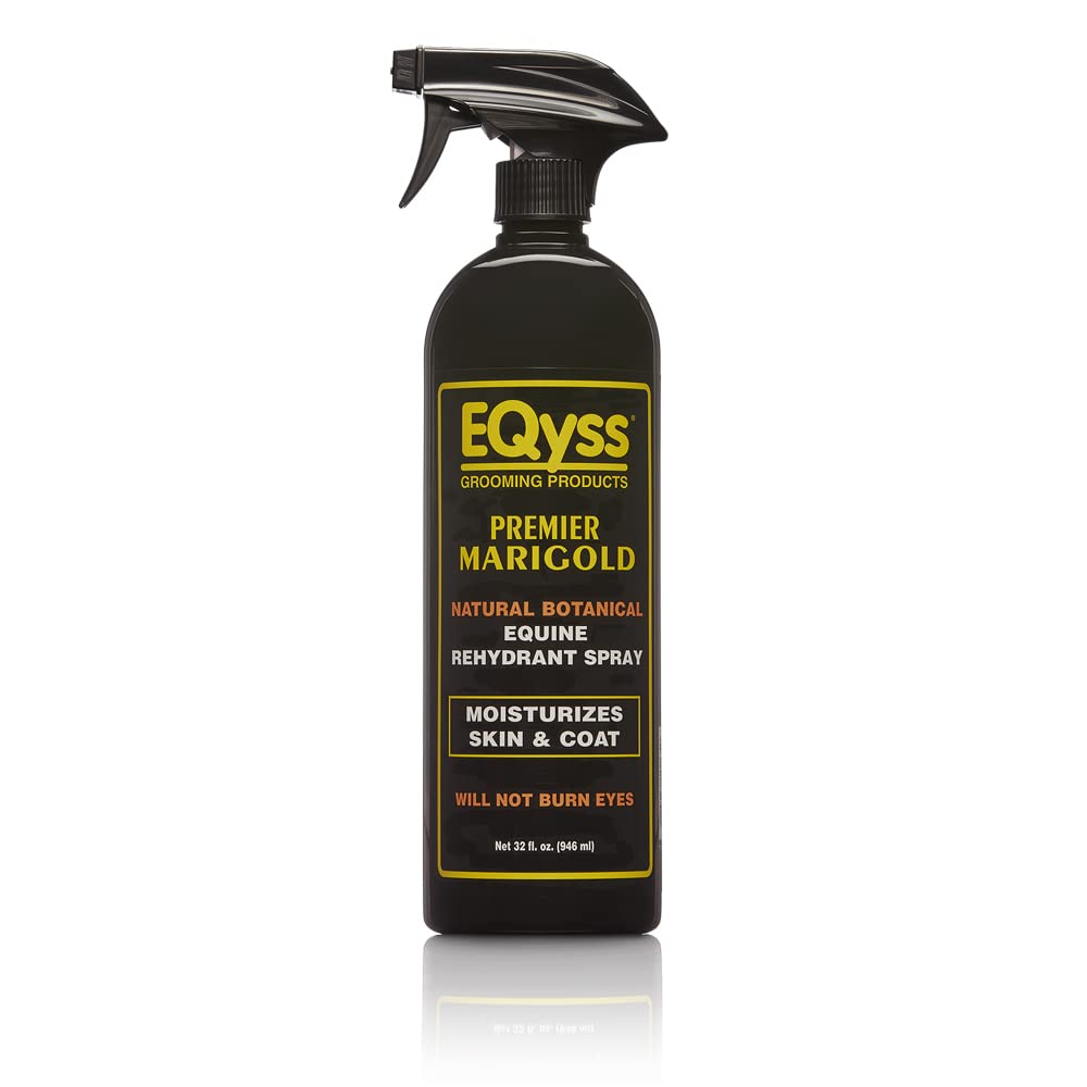 Eqyss Premier Marigold spray bottle for moisturized skin and detangled coat