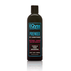 Eqyss Premier Pet Conditioner bottle, smooth coat for easy grooming and silky shine.