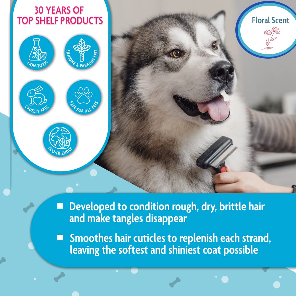 Eqyss Premier Pet Conditioner application on skin, botanical hydration without residue.