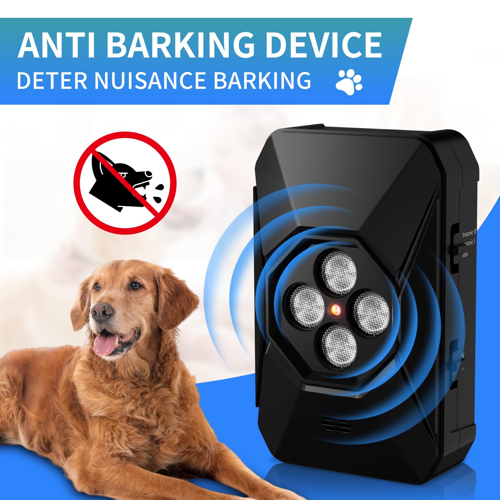 ERDFCV rechargeable bark deterrent with USB charging keeps daily training convenient.
