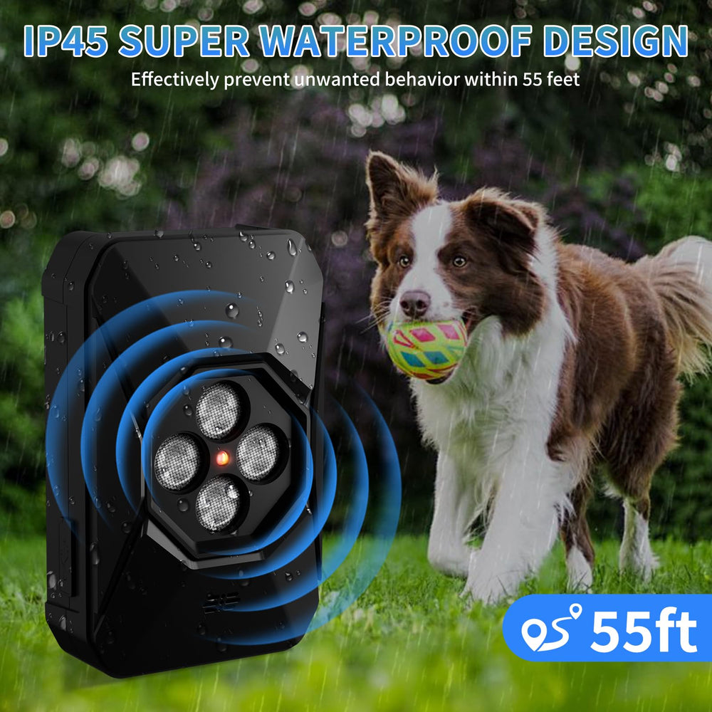 ERDFCV ultrasonic mode visual 2 highlights adjustable levels for different dogs.