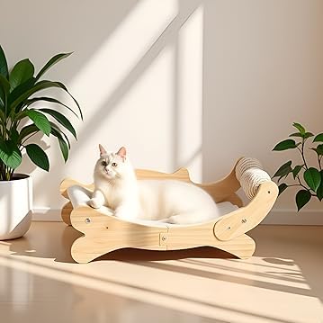 ERGTFVN machine-washable-hammock simplifies cleanup after lounging and scratching.
