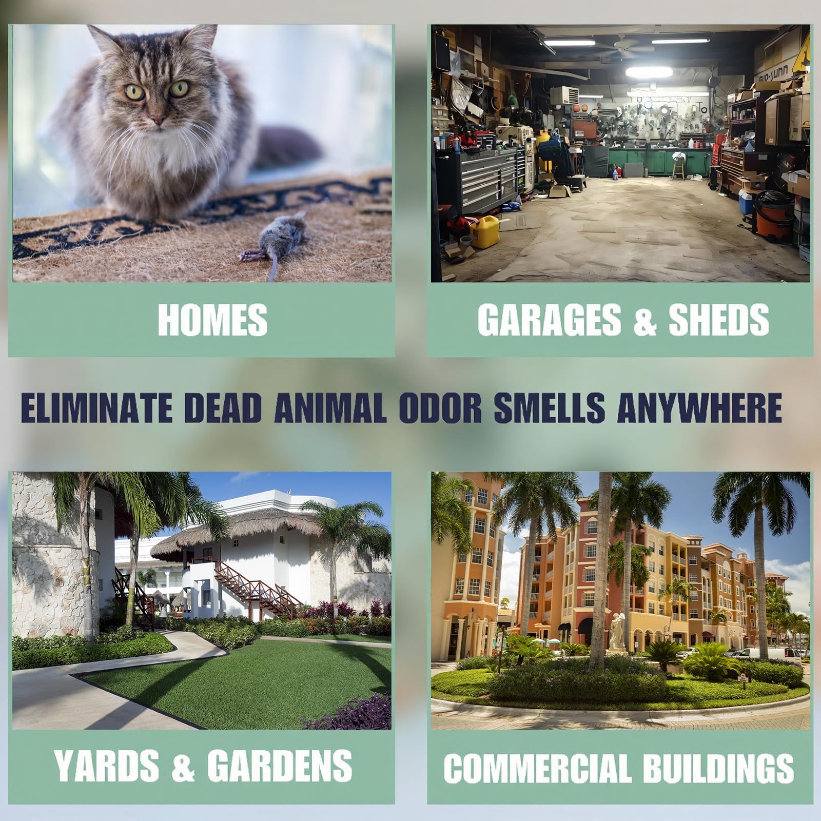 EROSMILE Animal Odor Eliminator works indoors or outdoors and is reusable.