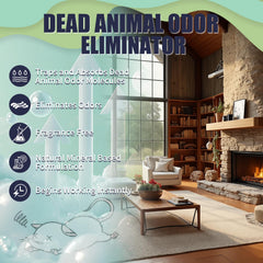 EROSMILE Animal Odor Eliminator penetrates odors behind walls and through ducts.
