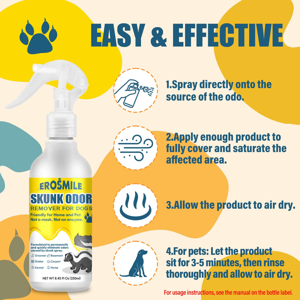 Erosmile fabrics and carpets odor remover works on textiles.