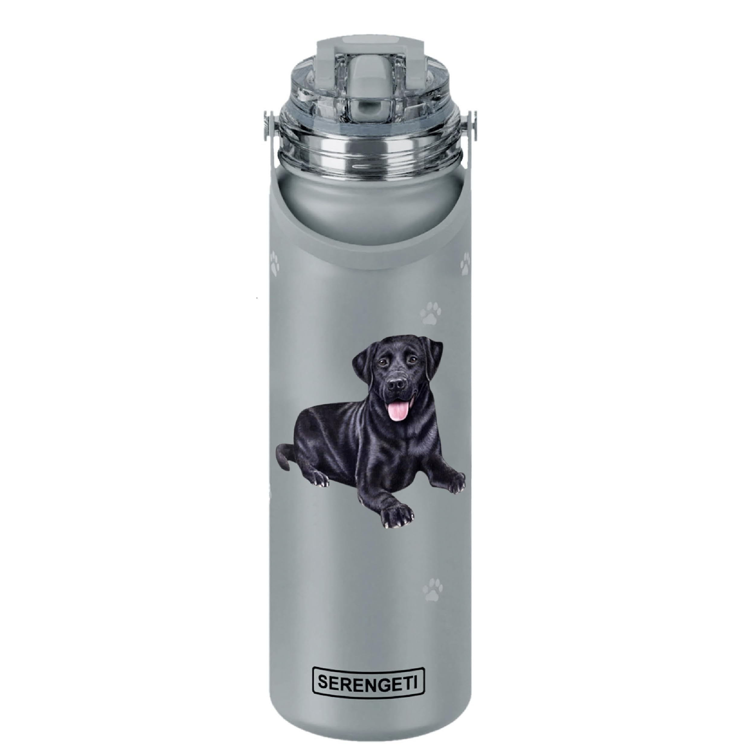 Es Pets Serengeti 24oz bottle with spill-proof lid for all-day hydration.