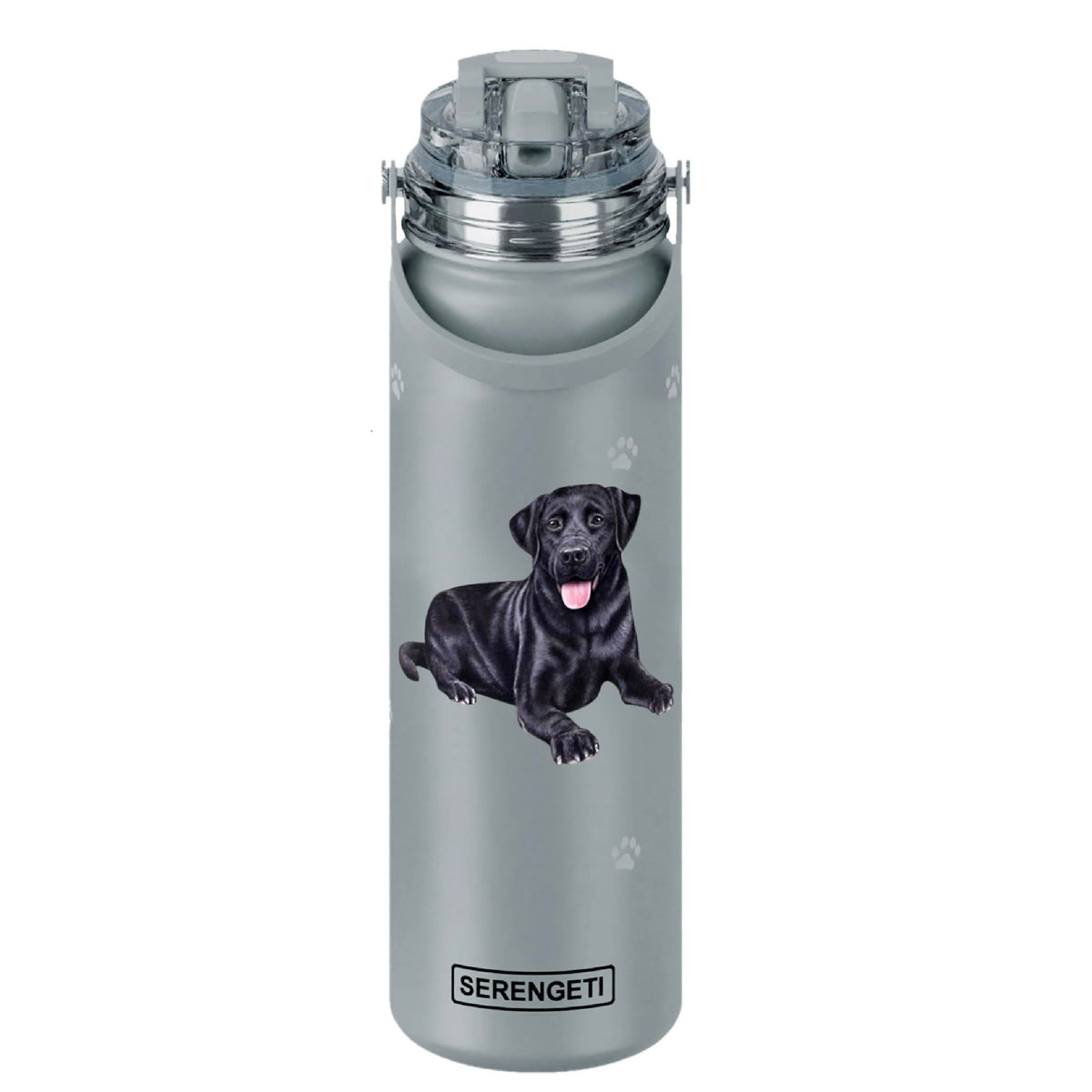 Es Pets Serengeti 24oz bottle with spill-proof lid for all-day hydration.